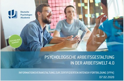 Titelseite Ausbildung psychologische Arbeitsgestaltung Arbeitswelt 4.0